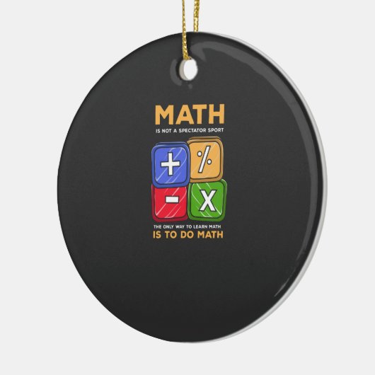 Math Keramik Ornament (Links)