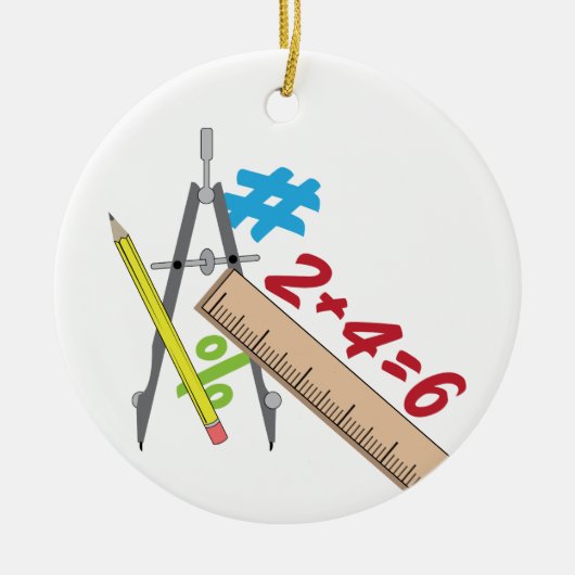 Math Keramik Ornament (Vorne)