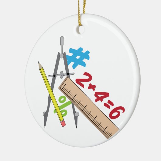 Math Keramik Ornament (Links)