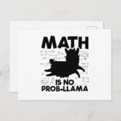 Math Lama | Mathematik Lehrer Schule Geschenkidee Postkarte (Vorne/Hinten)