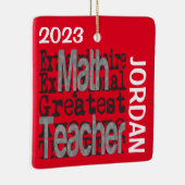 Math Lehrer Extraordinaire CUSTOM Keramikornament (Rechts)