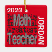 Math Lehrer Extraordinaire CUSTOM Keramikornament (Vorderseite)
