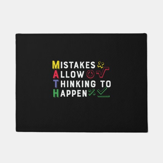 Math Lehrer Math Zulassen Happen Fußmatte (Vorderseite)