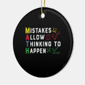 Math Lehrer Math Zulassen Happen Keramik Ornament (Links)