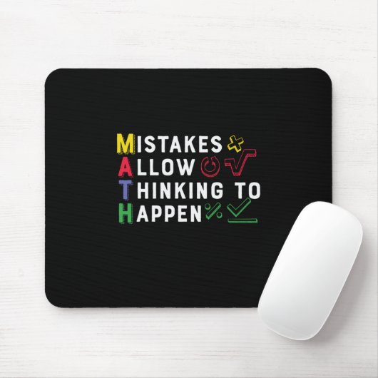 Math Lehrer Math Zulassen Happen Mousepad (Mit Mouse)