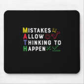Math Lehrer Math Zulassen Happen Mousepad (Vorne)