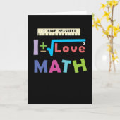 Math Liebe Karte (Gelbe Blume)