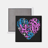 Math Liebe Magnet (Vorderseite/Rückseite)