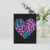 Math Liebe Postkarte (Stehend Vorderseite)