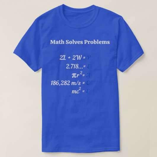 Math löst Probleme T-Shirt (Design vorne)