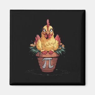 Math Lover Geek 3.14 Funny Chicken Pot Pi Day Magnet
