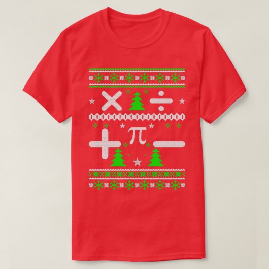 Math Mah Ugly Weihnachts Sweater Xmas T-Shirt (Design vorne)