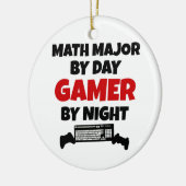 Math Major Gamer Keramikornament (Links)