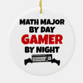 Math Major Gamer Keramikornament (Hinten)