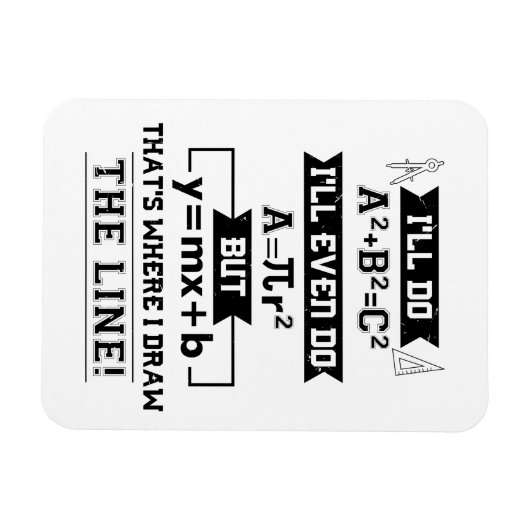 Math Math Teacher Geschenke Magnet (Horizontal)