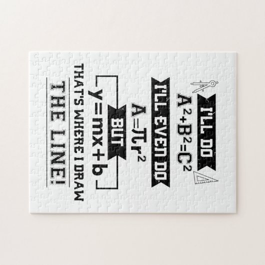 Math Math Teacher Geschenke Puzzle (Horizontal)