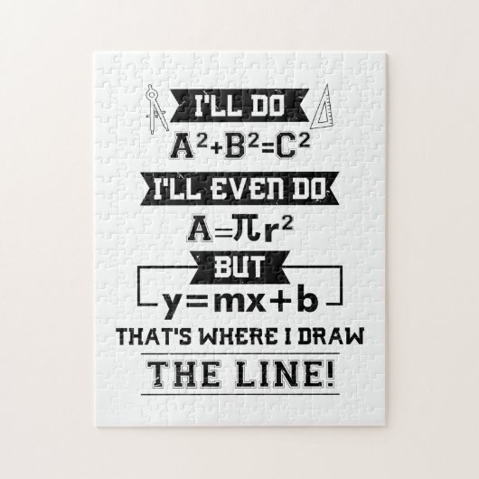 Math Math Teacher Geschenke Puzzle (Vertikal)