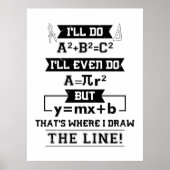 Math Math Teacher Gifts Poster (Vorne)