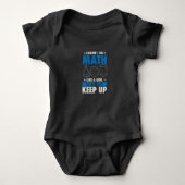 Math Math Teacher Pun Geschenk Baby Strampler (Vorderseite)