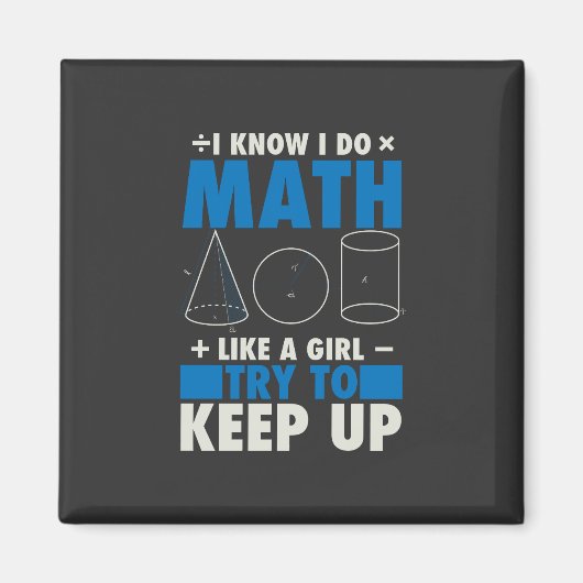 Math Math Teacher Pun Geschenk Magnet (Vorne)