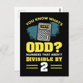 Math Math Teacher Pun Geschenk Postkarte (Vorne/Hinten)