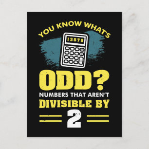 Math Math Teacher Pun Geschenk Postkarte