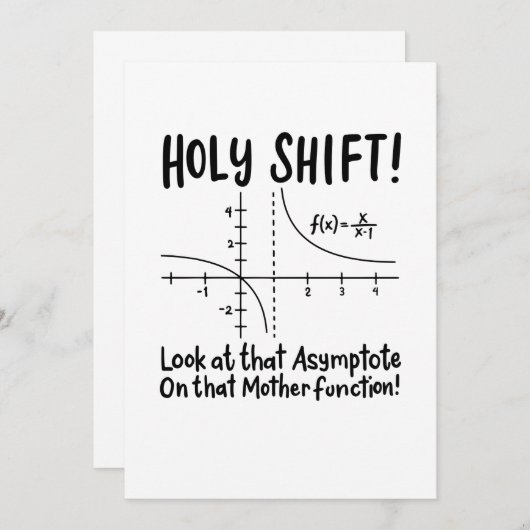 Math Mathematics Einladung (Vorne/Hinten)