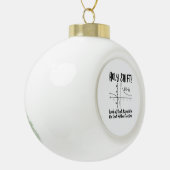 Math Mathematics Keramik Kugel-Ornament (Links)