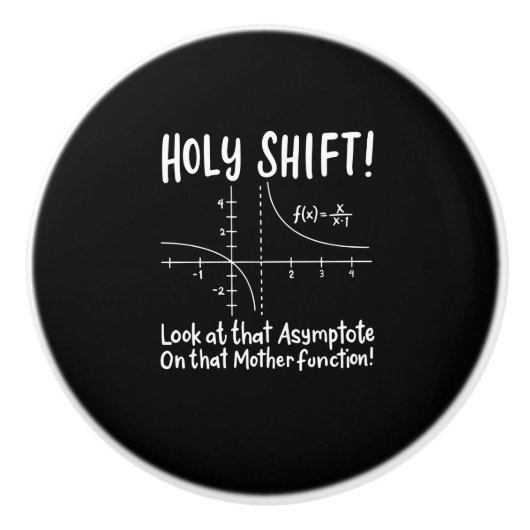 Math Mathematics Keramikknauf (Vorderseite)