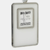 Math Mathematics Rahmen-Ornament Silber (Rechts)