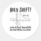 Math Mathematics Runder Aufkleber (Vorderseite)
