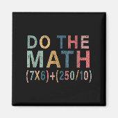 Math Meme Funny Gift For Teacher, Student Men Wome Magnet (Vorne)