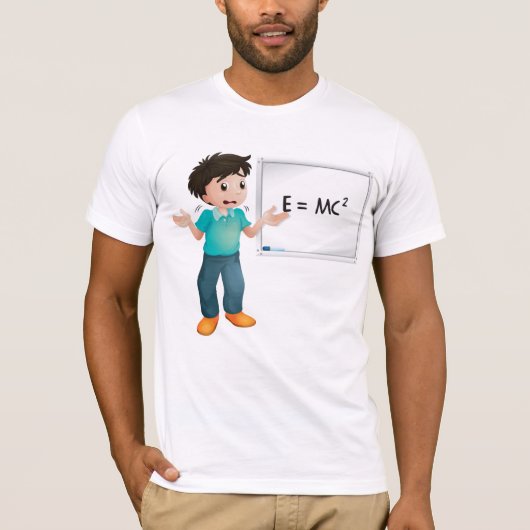 Math Mens T - Shirt lernen (Vorderseite)