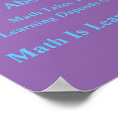 Math Mindsets Poster gelernt durch Doing (Ecke)