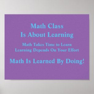 Math Mindsets Poster gelernt durch Doing