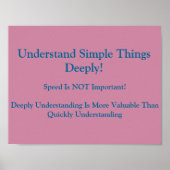 Math Mindsets Poster versteht tief (Vorne)