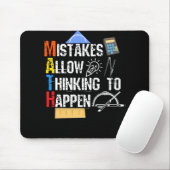 Math. Mistakes Allow Thinking To Happen Mousepad (Mit Mouse)