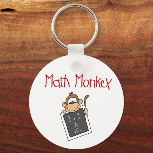 Math Monkey Schlüsselanhänger (Vorderseite)