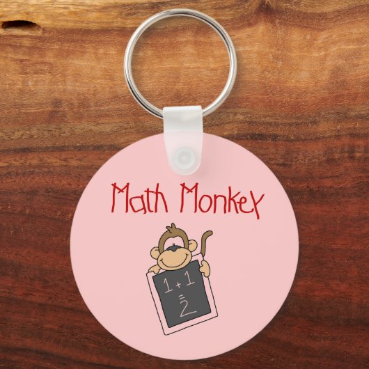 Math Monkey Tshirts und Geschenke Schlüsselanhänger (Vorderseite)