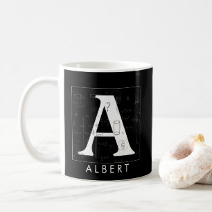Math Monogram - Buchstabe A Kaffeetasse