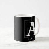 Math Monogram - Buchstabe A Kaffeetasse (VorderseiteRechts)
