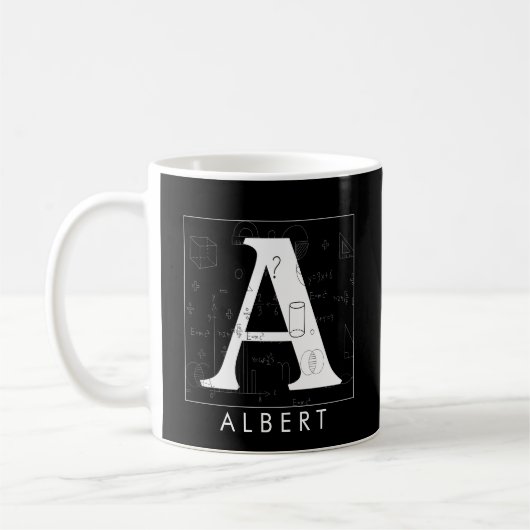 Math Monogram - Buchstabe A Kaffeetasse (Links)