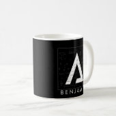 Math Monogram - Delta Symbol Coffee Tasse (VorderseiteRechts)