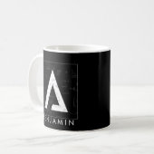 Math Monogram - Delta Symbol Coffee Tasse (Vorderseite Links)