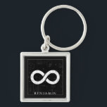 Math Monogram - Infinity Symbol Schlüsselanhänger<br><div class="desc">Modern elegant math monogram name with a mathematics theme.</div>