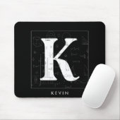 Math Monogram - Letter K Mousepad (Mit Mouse)