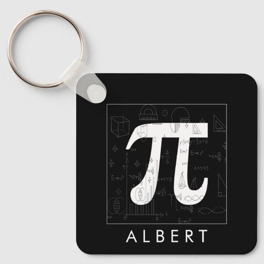 Math Monogram - Pi Symbol Schlüsselanhänger (Vorderseite)
