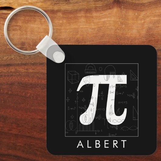 Math Monogram - Pi Symbol Schlüsselanhänger (Vorderseite)