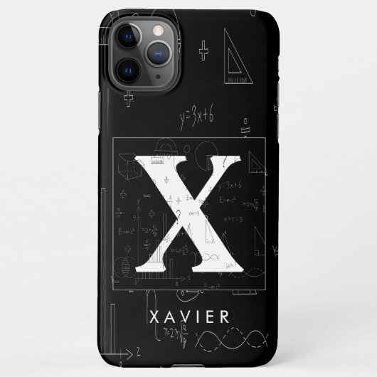 Math Monogram - Xavier iPhone 11Pro Max Case iPhone Hülle (Rückseite)