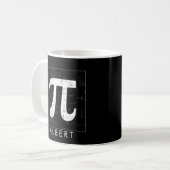 Math Monogramm - Pi-Symbol Kaffeetasse (Vorderseite Links)